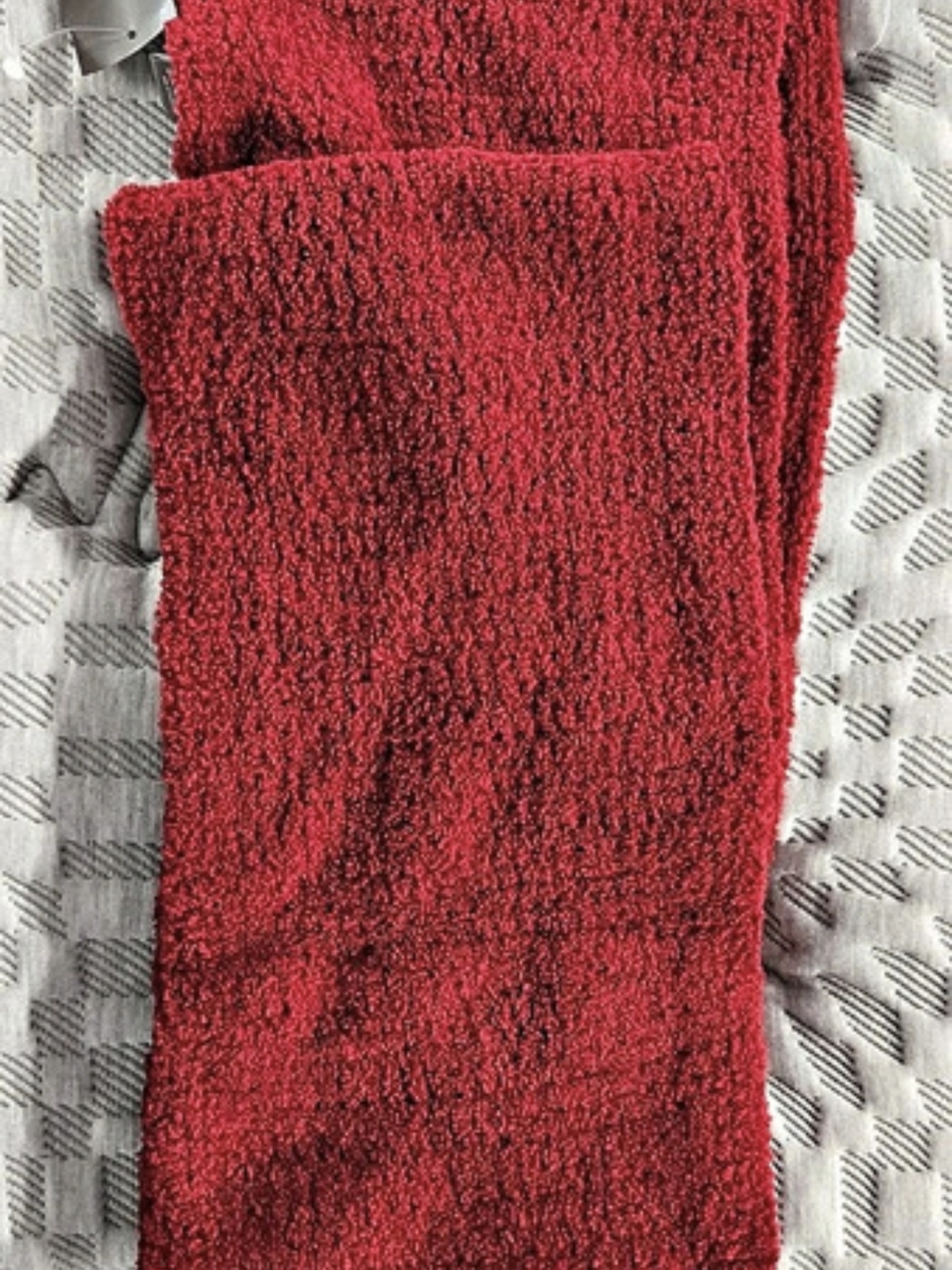 J. Jill Scarf Chenille Scarf Set in Red & Blue NWT